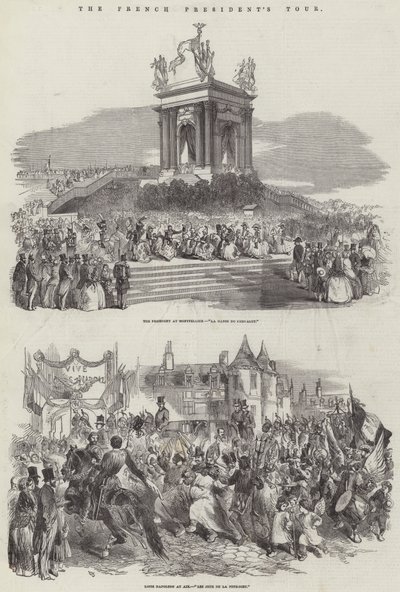De tour van de Franse president door John Gilbert